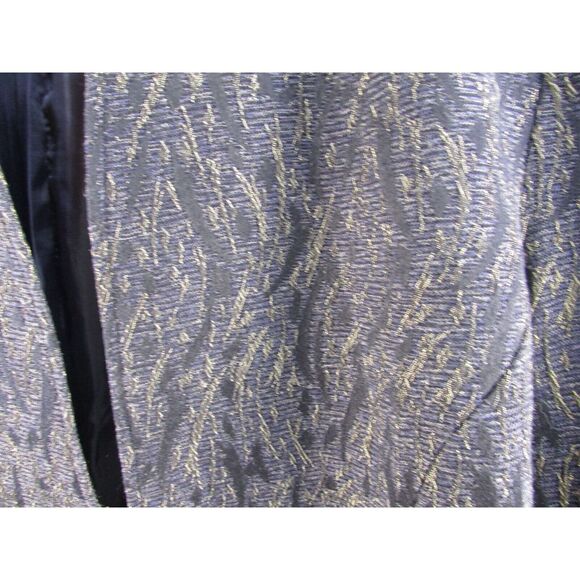 Coldwater Creek Blazer Blue black gold Size Large 14-16 - Picture 2 of 7
